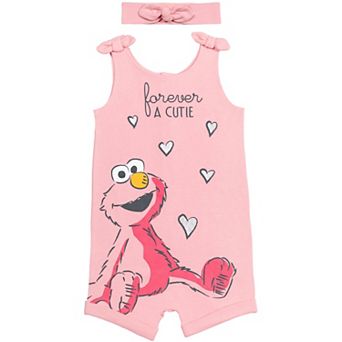 Sesame Street Sleeveless Romper and Headband Set