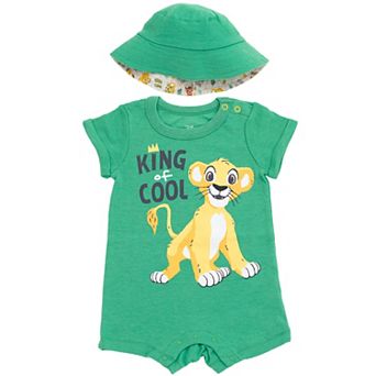 Disney's Lion King 2 pc Romper and Bucket Hat Set