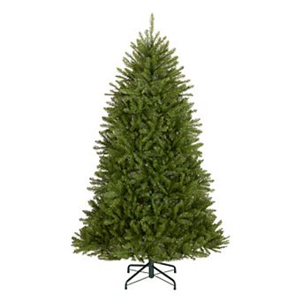 6.5 ft Unlit Dunhill Fir Full Artificial Christmas Tree, 1,838 Tips, Includes Stand, Green