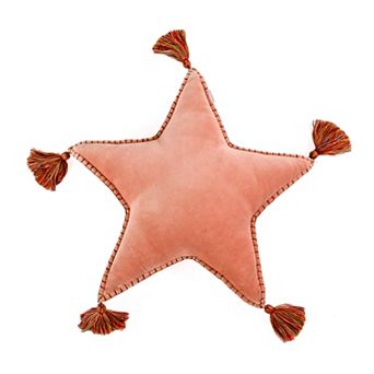 16 in HGTV Blush Star Shape Pillow