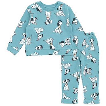 Disney's 101 Dalmatians Loungewear 2 pc Sweatshirt and Waffle Pants Set