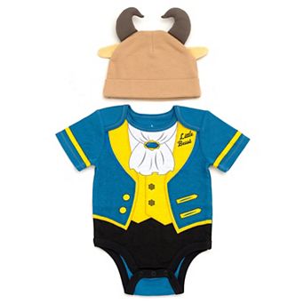 Disney's Beauty and the Beast 2 pc Cosplay Bodysuit and Hat Set