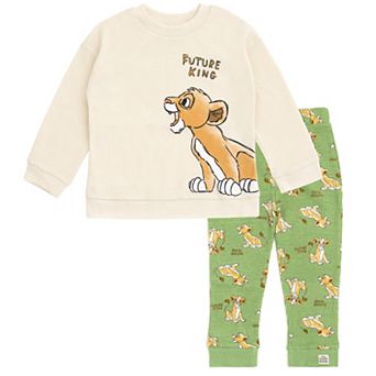 Disney's Lion King Loungewear 2 pc Sweatshirt and Waffle Pants Set