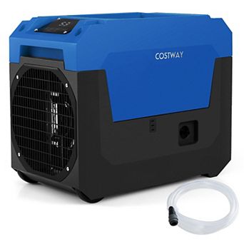 Costway 140 Pints Commercial Dehumidifier with Pump, Drain Hose for Basements, Job Sites