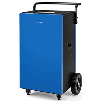 Costway 57-Pint(DOE) Portable Commercial Dehumidifier with Drain Hose 24H Timer 8,000 Sq.ft