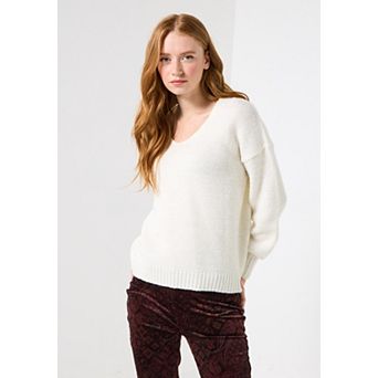 Joe Browns Women's Plus Size Cozy V-Neck Pullover Sweater