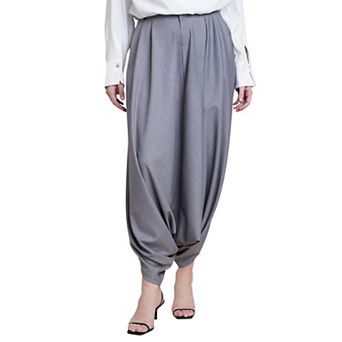 ELOQUII Women's Plus Size Super Draped Tailored Trouser