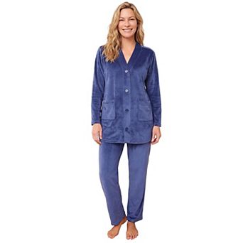 Only Necessities Plus Size Lounge Easy Cardigan Set