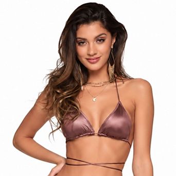 Cherina Beachwear Women's Oceana Triangle Criss-Cross Bikini Top