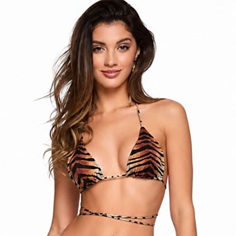 Cherina Beachwear Women's Oceana Triangle Criss-Cross Bikini Top