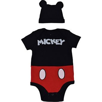 Disney's Mickey Mouse 2 pc Cosplay Bodysuit and Hat Set
