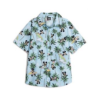 Disney's Mickey Mouse Short Sleeve Button-Down Shirt