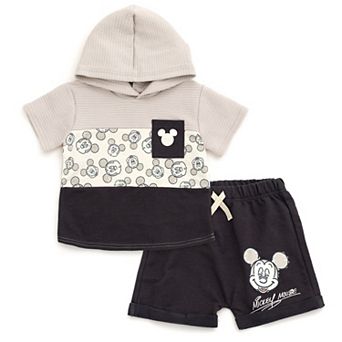Disney's Mickey Mouse French Terry Hooded Tee and Shorts Set