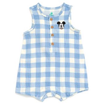 Disney's Mickey Mouse Cotton Gauze Sleeveless Shorty Romper