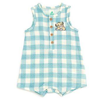 Disney's Lion King Simba Cotton Gauze Sleeveless Shorty Romper