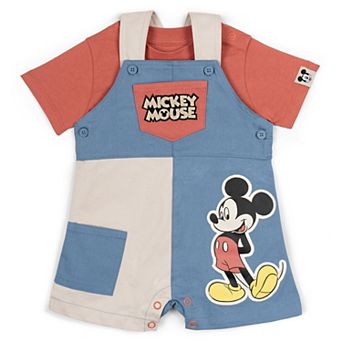 Disney's Mickey Mouse 2 pc T-Shirt and Shortall Set