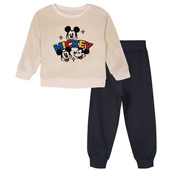Disney's Mickey Mouse Fleece Sweatshirt and Plush Pants Set