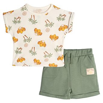 Disney's Lion King Simba French Terry 2 pc T-Shirt and Shorts Set