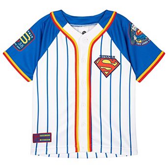 DC Comics Justice League Superman Athletic Baseball Jersey