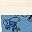 Mickey Cream Blue