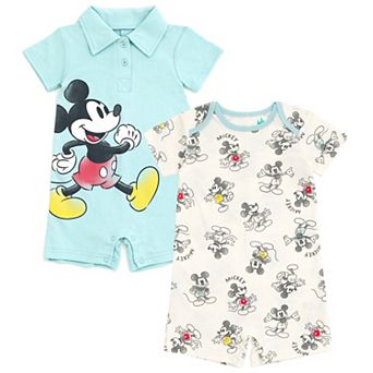 Disney's Mickey Mouse 2-Pack One Piece Rompers