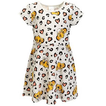 Disney's Lion King Simba Short Sleeve Skater Dress