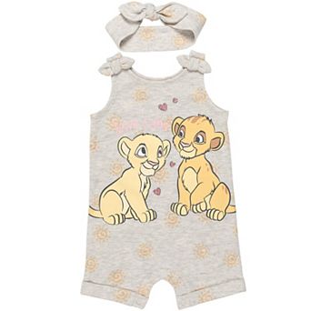 Disney's Lion King Sleeveless Romper and Headband Set