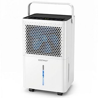 Costway Dehumidifier for Home, 2000 Sq.Ft 32 Pint Compressor Dehumidifier with Drain Hose