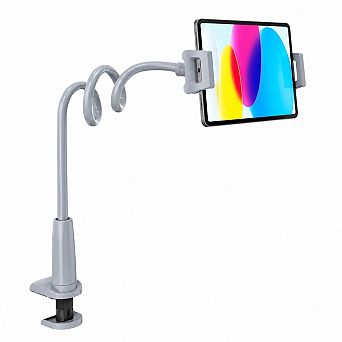 Gooseneck Tablet Holder Flexible 360 Rotation Hands Free Mount For Devices
