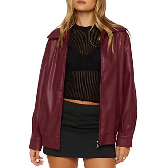 Women's Zip Front Bomber Jacket