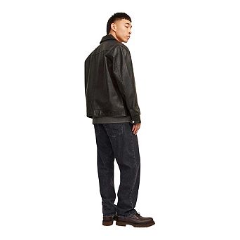 Jack And Jones Mens Mid Rise Wide Leg Jeans