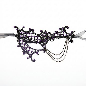 Rhinestone Masquerade Mask, Venetian Luxury Crystal Eye Mask for Costume Party Decor
