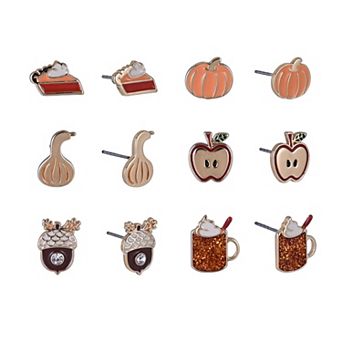 Hallmark Fall Favorites 6 Pair Earring Set