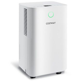 Costway 9-Pint(DOE) Dehumidifier with Auto Defrost & 24H Timer Drain Hose 2,000 Sq.ft Coverage Area