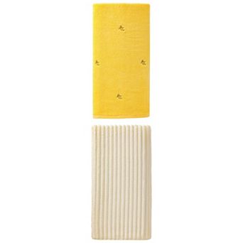 2 Packs Cute Embroidery Bath Towels, Soft Oversized Towel 55"x28" for Travel