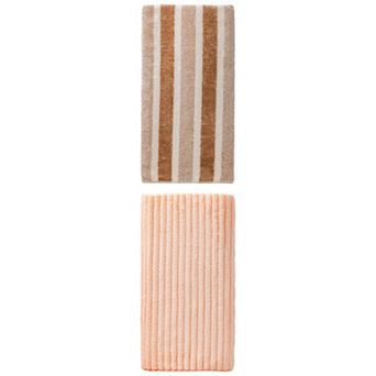2 Packs Coral Fleece Bath Towel Highly Absorbent Ultra Plush Towel 71"x35" and 55"x28" for Gym