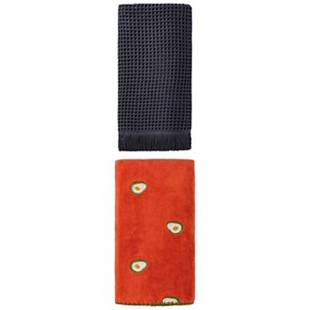 2 Packs Solid Waffle Towel with Tassel Highly Absorbent Bath Towel 71"x35" and 55"x28" for Room