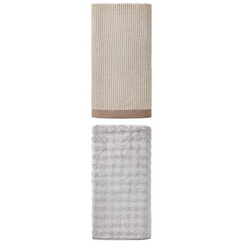 2 Packs Pure Striped Bath Towel Quick Dry Soft Highly Absorbent Towel 55"x28" for Home