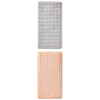 2 Packs Thick Coral Fleece Bath Towel Soft Plush High Absorbent Towel 55"x28" for Gym Pool