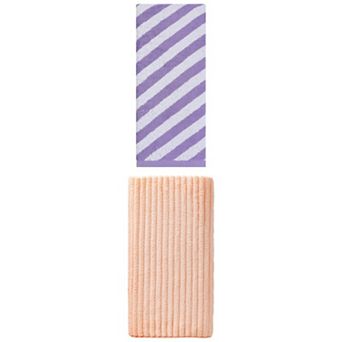 2 Packs Thick Coral Fleece Bath Towel Highly Absorbent with Striped Soft Plush Towel 55"x28" for Spa