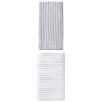 2 Packs Thick Coral Fleece Bath Towel, Highly Absorbent, Soft Plush Towel 55"x28" for Bathroom