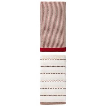 2 Packs Solid Cotton Striped Towel Soft Highly Absorbent Quick Dry Bath Towel 55"x28" for Spa