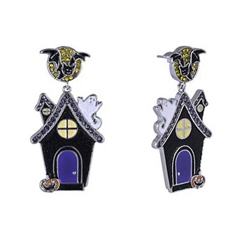 Hallmark Halloween Haunted House Earrings