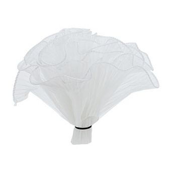 1 pc Wrinkled Translucent Flower Wrapping Paper White