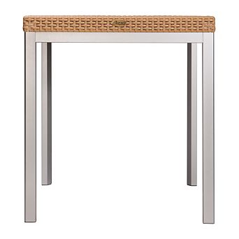 Russ All-Weather Resin Dining Table with Aluminum Legs