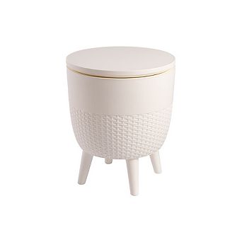 Lagoon Cancun All-Weather Resin 2-In-1 Side Table and Cooler