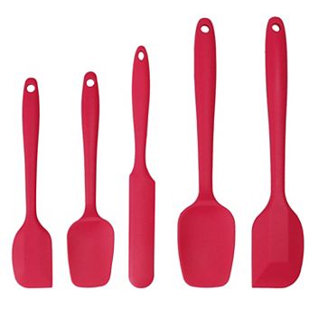 5 pc Silicone Spatula Kitchen for Cooking Scraping and Mixing