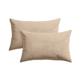 Covers&All Rectangle Throw Pillows, Pack of 2, Water & UV Fade Resistant (Insert with Cover)