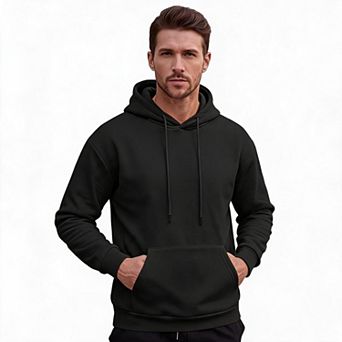 Men Pullover Hoodie Kangaroo Pocket Hooded Top For Daily Casual Street Weekend Outdoor Everyday Wear
