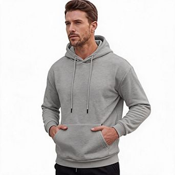 Men Pullover Hoodie Kangaroo Pocket Hooded Top For Daily Casual Street Weekend Outdoor Everyday Wear